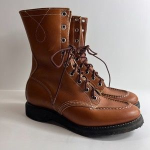 Chippewa Women's Vintage Leather Lace Up Work Winter Boots Sz 6 C